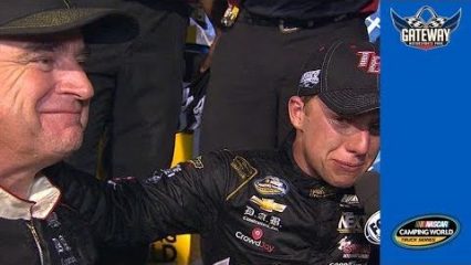 Emotional Nemechek: ‘Awesome Father’s Day gift for dad’