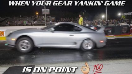 Greatest Gear Yanker on Earth? Banging Shifts In A Supra Turbo!
