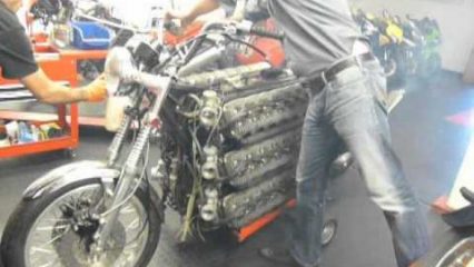 How in the World Did they Put Together This 48 Cylinder Motorcycle?