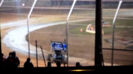 Huge Sprint Car Win Celebration Ends in Crash!