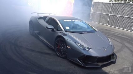 Lamborghini Huracan Donuts with Samuel Hubinette