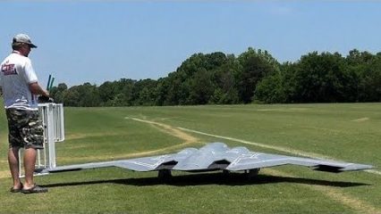Largest RC Model Of A Northop B-2 Spirit Stealth Bomber