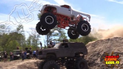 MEGA Truck Leap Frog at Trucks Gone Wild