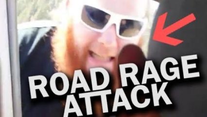 Road Raged Man Physically ATTACKS Driver and has Public Meltdown