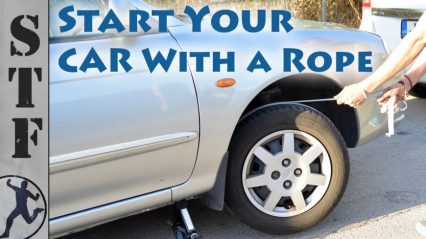 Start Your Car With a Rope (Dead Battery Life Hack)