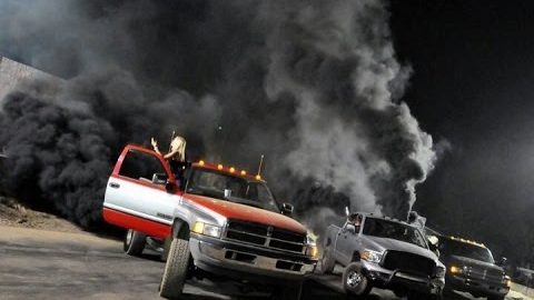 The Best of Diesel Trucks vs Protestors Gets Ugly