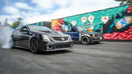 Twin Turbo Pickup Truck VS 1000HP Cadillac CTSV… The Space Race