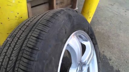 Watch What Happens When Your Tire Sidewall Bubble Fails!