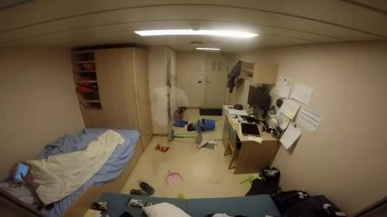 What it’s Like in a Ship Cabin During a Big Storm