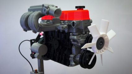 3D Printed Inline-4 Cylinder – FULLY Working Model!