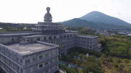 Abandoned Hachijo Royal Luxury Hotel with Cars And Remnants Inside