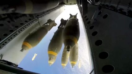 B-52 Bombing Run Go Pro Footage Inside The Bomb Bay
