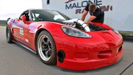 Corvette Starts at 1200hp with “Low Boost” then Turns it Up to Go For the Record