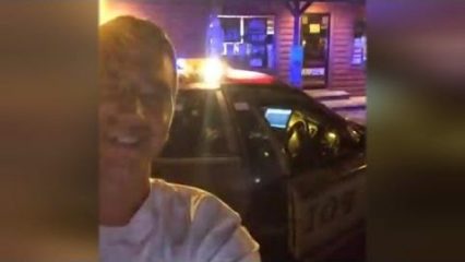 Crazy Man Steals Cop Car Then Streams Entire Police Chase Live On Facebook