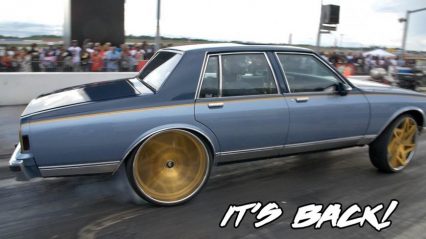 Drag Racing on Donks? ProCharged Box Chevy Hits The Track!