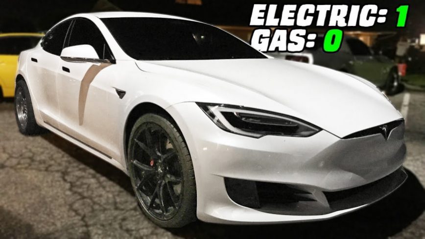 Gutted & Modified Tesla TROLLS the Streets and Shocks Everyone!