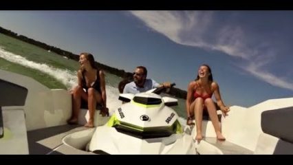 Jet Ski + Boat = WAVE BOAT…This Boat is Propelled by a Jet-Ski