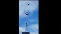 Man Enjoys His Flying Hammock Via Huge Quadcopter!
