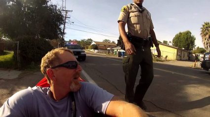 Man Pulled over by the San Diego Sheriff’s Police Department while riding a velomobile