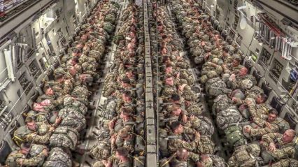 Paratroopers Static Line Jump From C-17… BADASS!