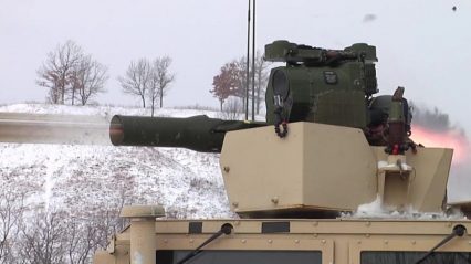 Soldiers Use TOW Missile To Take Out Mock Russian BMP – M41A7 TOW Improved Target Acquisition System