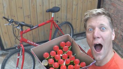 1,000 Rockets Strapped to One Bike… This is Going To Be Epic!