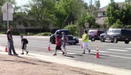 Kid Gets Dropped Off at School in the COOLEST Way Possible!