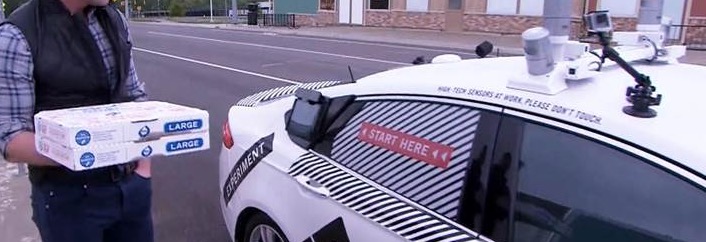 Domino's Pizza Announces today they will be testing self driving Ford Fusion delivery cars.