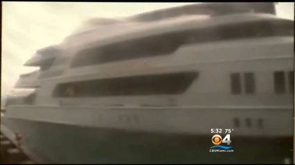 Cameras Capture Drawbridge Crashing Down On Yacht