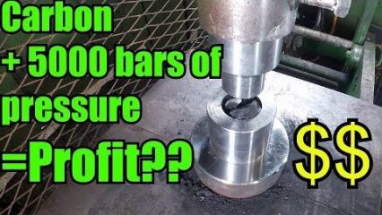 Can you Turn Coal/Carbon in to Diamonds with a Hydraulic Press?