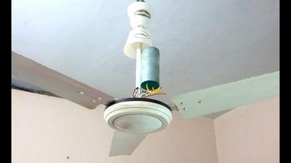 Experiment – What Will Happen If You Connect a Huge 1000mfd Capacitor To a Ceiling Fan?