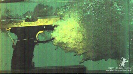 High Speed Video of Pistols Underwater