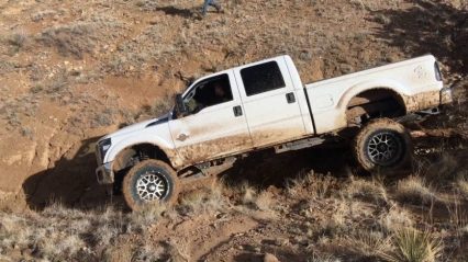 Huge Ford F-250 Destroyed While Trying to Off-road!