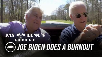 Joe Biden Does a Burnout In His Corvette Stingray