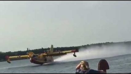 🎥 Look Out Below! Air Tanker Tries to Take Off and Rams into Boat Instead
