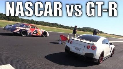 NASCAR Takes it to the Half Mile? Racing a GT-R, Porsche, Roush Mustang