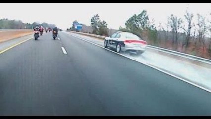 North Carolina Trooper Caught on Camera Flying Past Motorcyclists