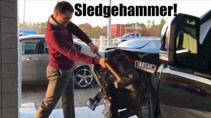 Smashing a New Aluminum F150 with a Sledgehammer!!