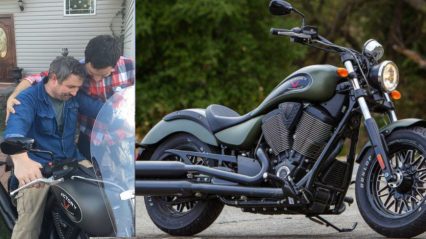 Sons buy their father his Dream Motorcycle of over 20 years!