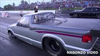 Street Outlaws Big Chief in the Crow VS Larry Larson in his S-10