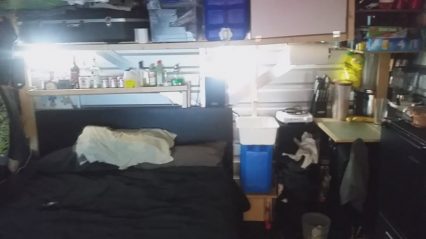 This Guy Lived Out of a Storage Locker For 2 Months! Badass Setup!