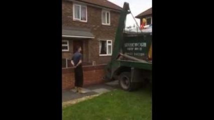 Woman fails to pay for waste disposal so ends up with waste dumped in her garden