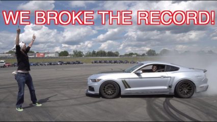 YouTuber Almost Hits Man While Drifting a 727 HP Roush Mustang