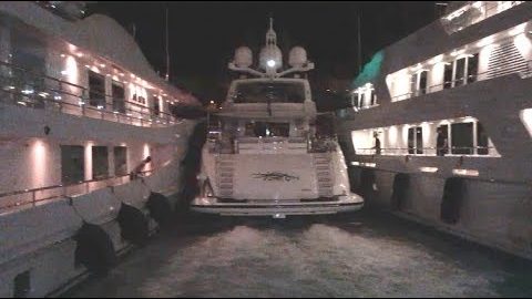 Captain Docks Massive Yacht in Monaco Like a BOSS