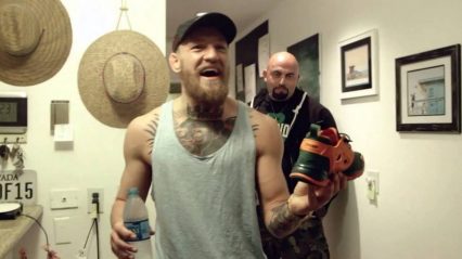 Conor McGregor Drops in on a Super Fan’s Apartment and he is STOKED!