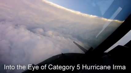 🎥 Footage of a Plane Flying into the Eye of Hurricane Irma Will Give You Chills