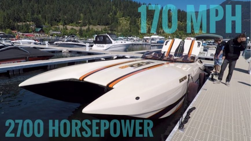 Going 170MPH in a 2700 Horsepower M35 Widebody Power Boat