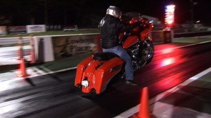 Grudge Racing Harley Goes Wheels Up