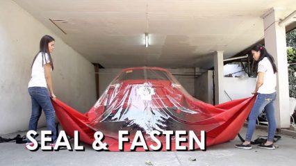 How to Use The Flood Guard… Genius Car Cover For Floods!