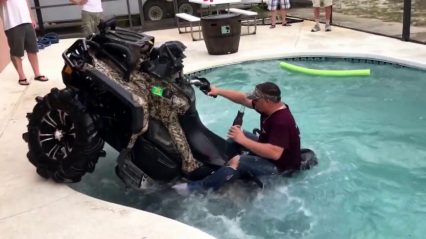 Is This ATV Waterproof? Can-Am XMR 1000 in a Swimming Pool